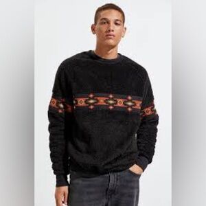 Urban outfitters Cozy Fleece Southwestern Crew Neck Sweatshirt